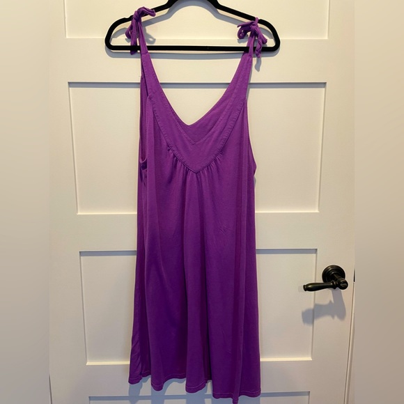Seafolly Australia Sundress/bathing suit cover in bright purple Women’s size XL - Picture 1 of 8